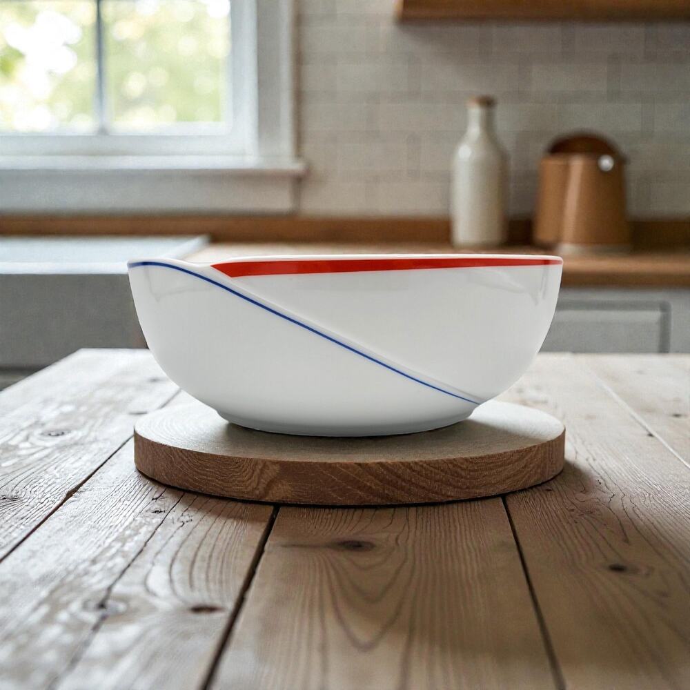 Studio Nova Cortina Primary Vegetable Serving Bowl 8 1/4" Japan 1987